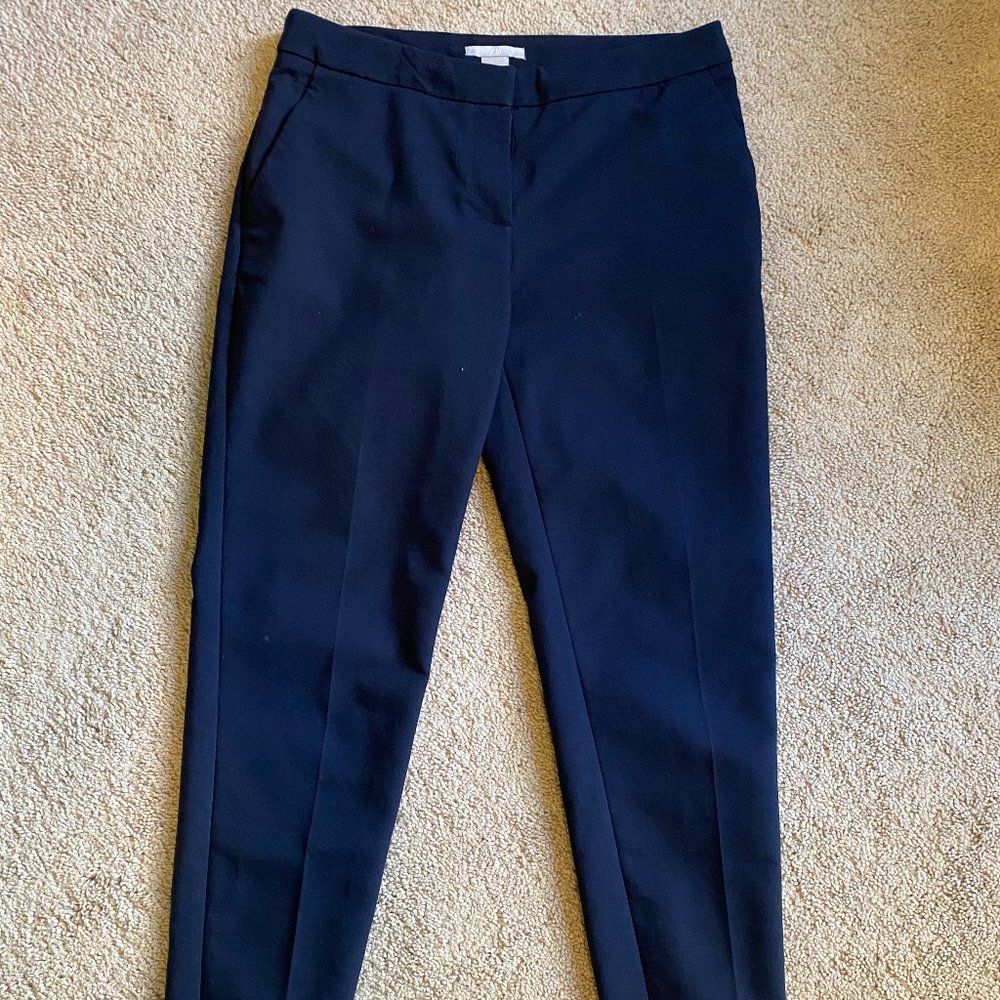 H&M Navy Ankle Cropped Dress Pants